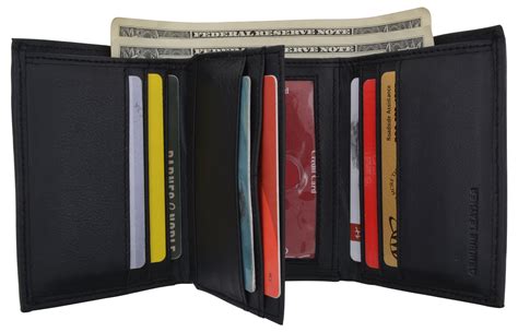 leather card wallets for men rfid blocking|leather wallet with rfid protection.